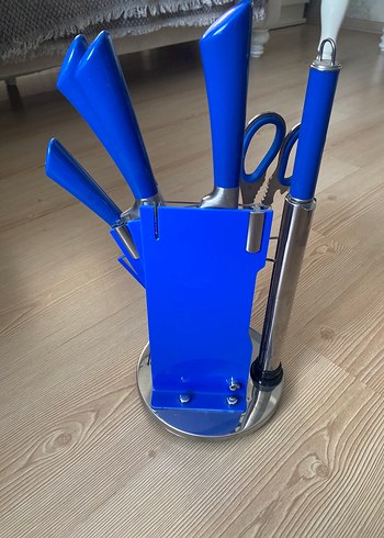 Mavi Saplı Bıçak ve Mutfak Seti - Görsel 7