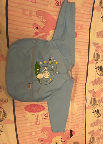 Uzun Kollu Baskılı Bebek Önlüğü - Görsel 4