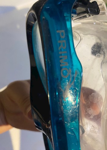 Şeffaf Camlı Mavi Yüzme Maskesi - Görsel 6