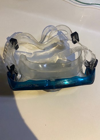 Şeffaf Camlı Mavi Yüzme Maskesi - Görsel 3