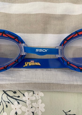 Renkli Baskılı Mavi Yüzücü Gözlüğü Velcro - Görsel 2