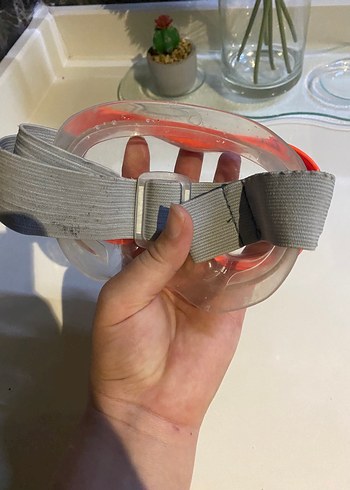 Şeffaf Turuncu Yüzücü Gözlüğü - Görsel 3