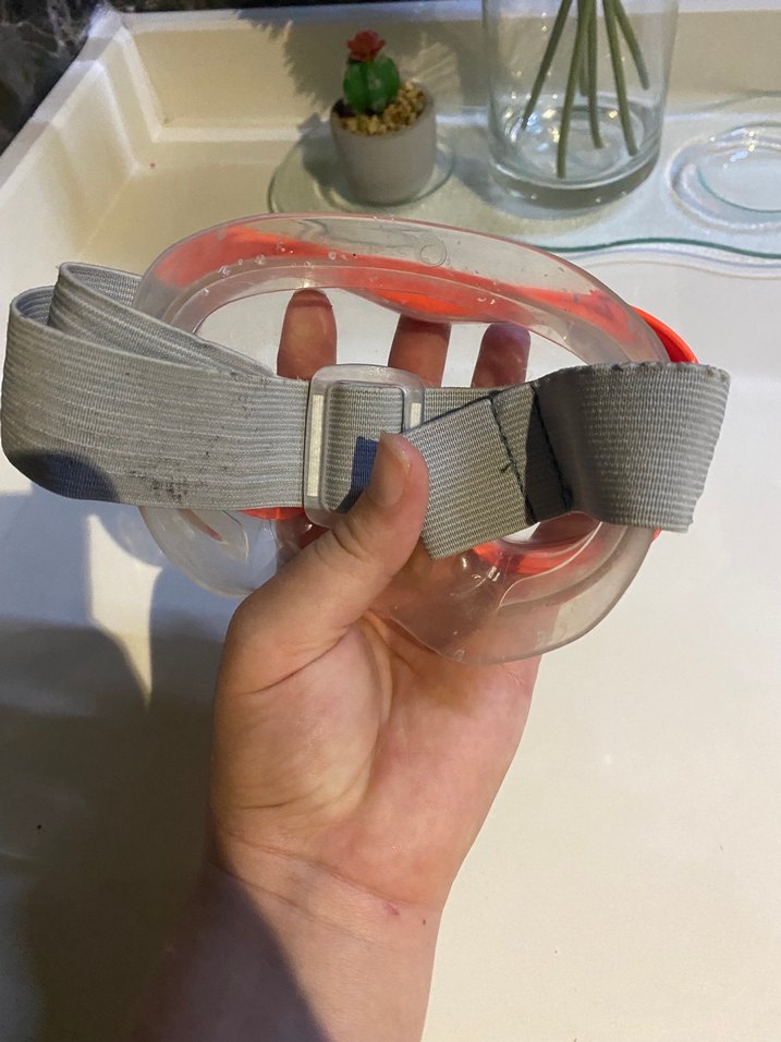 Şeffaf Turuncu Yüzücü Gözlüğü - Görsel 3