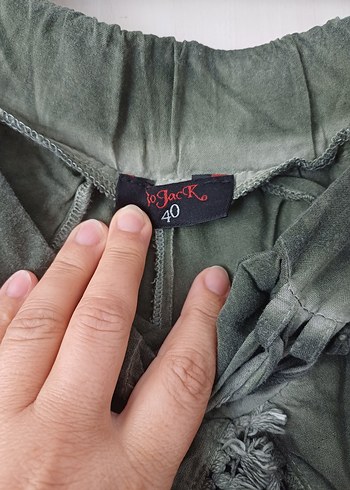 l Beden Bohem Stil Keten Bol Kesim Kadın Pantolon