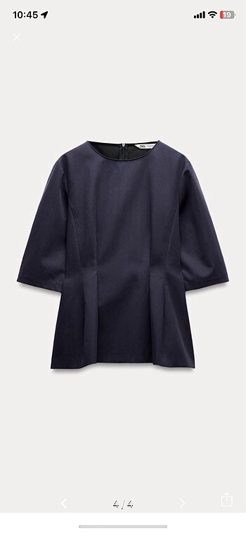 Zara Zara peplum bluz