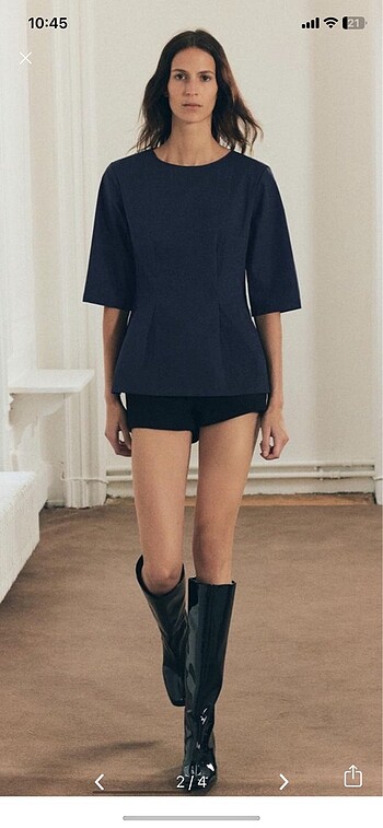 Zara peplum bluz