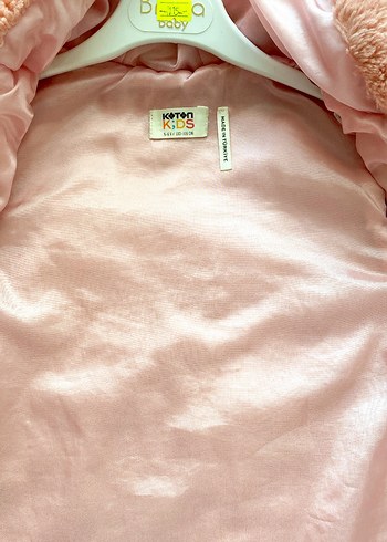 Kız Çocuk Pembe Peluş Yelek 5 6 yaş - Görsel 3