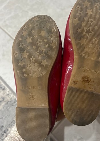 Kız Çocuk Kırmızı Fiyonklu Babet Ayakkabı - Görsel 3