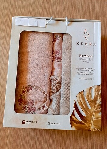 Zebra Casa Bambu Hamam Havlu Seti (Çift Kişilik)