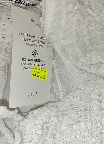 40 Beden beyaz Renk New collection marka İtalya markalı elbise