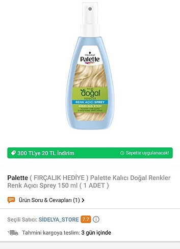 Schwarzkopf Palette renk açıcı sprey 