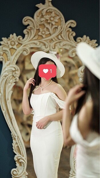 m Beden beyaz Renk Nikah elbisesi