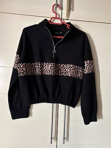 Leoparlı Sweatshirt