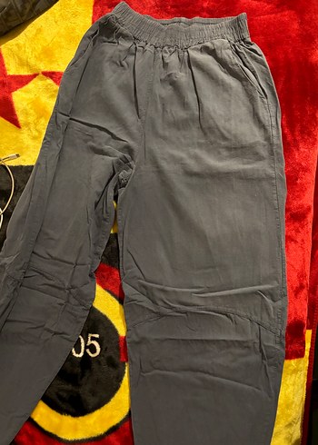 Diğer Gri Düğmeli Kadın Denim Pantolon