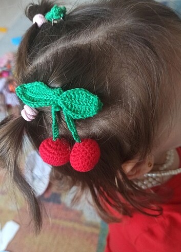 Diğer Amigurumi kiraz toka