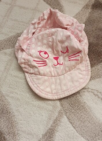 1-2 Yaş, 19 cm Beden pembe Renk Şapka