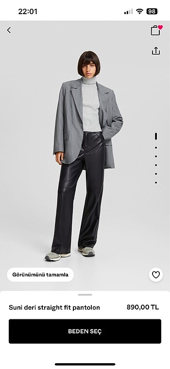 Bershka Deri Pantolon