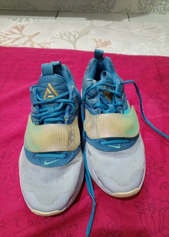 Mavi Bağcıklı ve Cırt Cırtlı Basketbol Ayakkabısı - Görsel 2