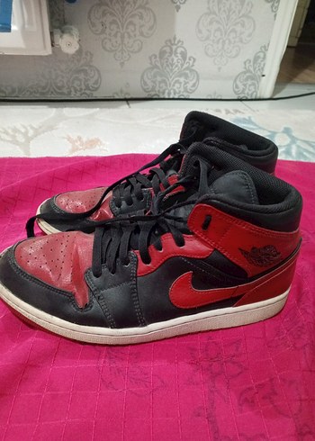 Kırmızı Siyah Bağcıklı erkek Spor Ayakkabı - Görsel 2