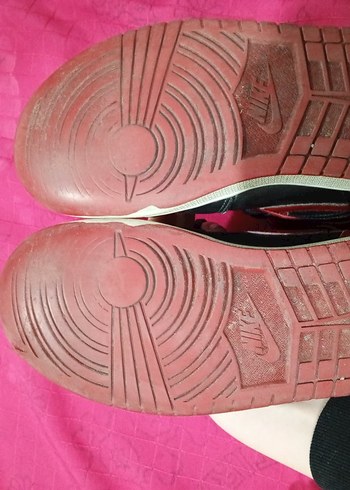 Kırmızı Siyah Bağcıklı erkek Spor Ayakkabı - Görsel 6