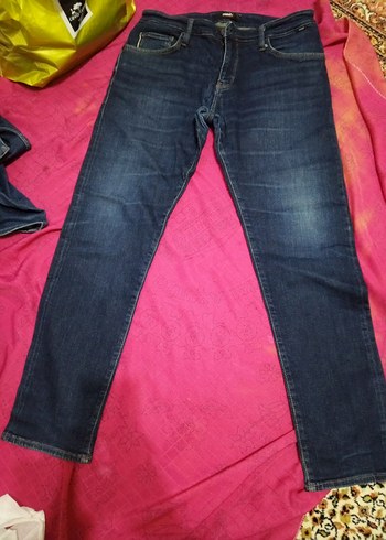 Erkek Lacivert Regular Fit Denim Jean - Görsel 2