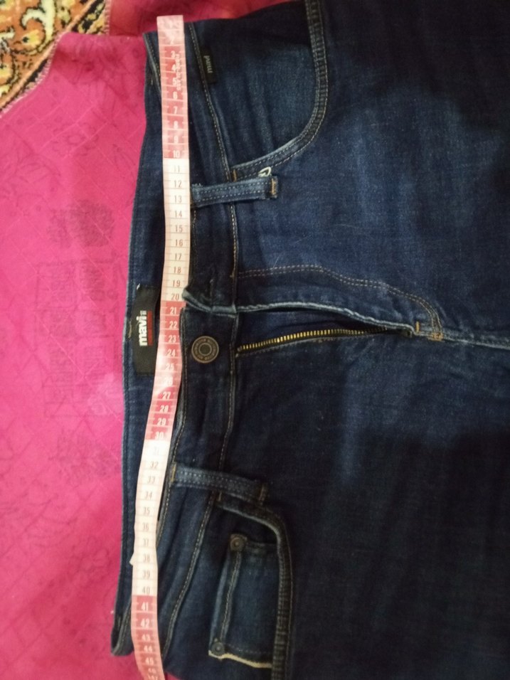 Erkek Lacivert Regular Fit Denim Jean - Görsel 3