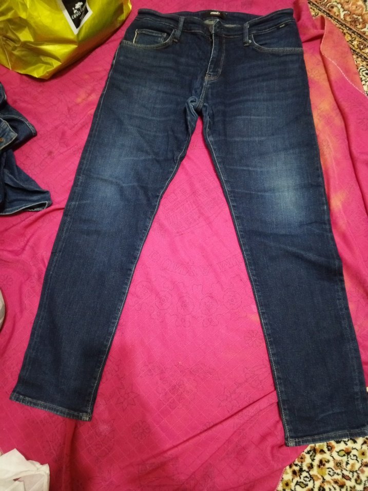 Erkek Lacivert Regular Fit Denim Jean - Görsel 2