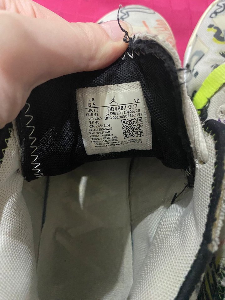 Renkli Baskılı Basketbol Ayakkabısı Velcro Bantlı - Görsel 5