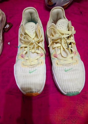 Pastel Tie-Dye Bağcıklı Basketbol Ayakkabısı - Görsel 2