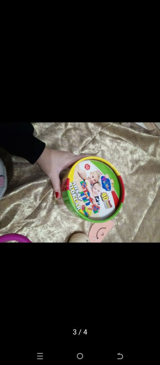 40 Parça Renkli Ahşap Blok Seti - Görsel 3