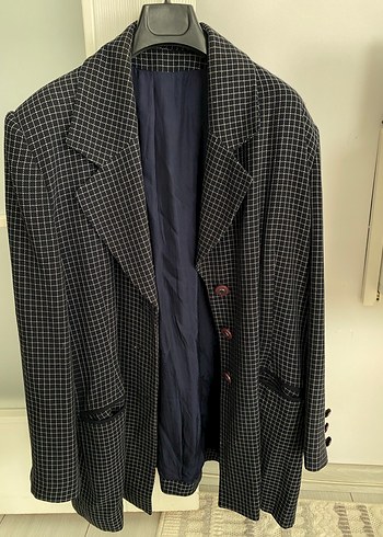 Lacivert kadın blazer ceket - Görsel 3