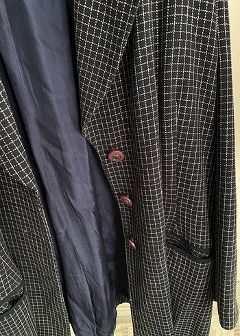 Lacivert kadın blazer ceket - Görsel 2