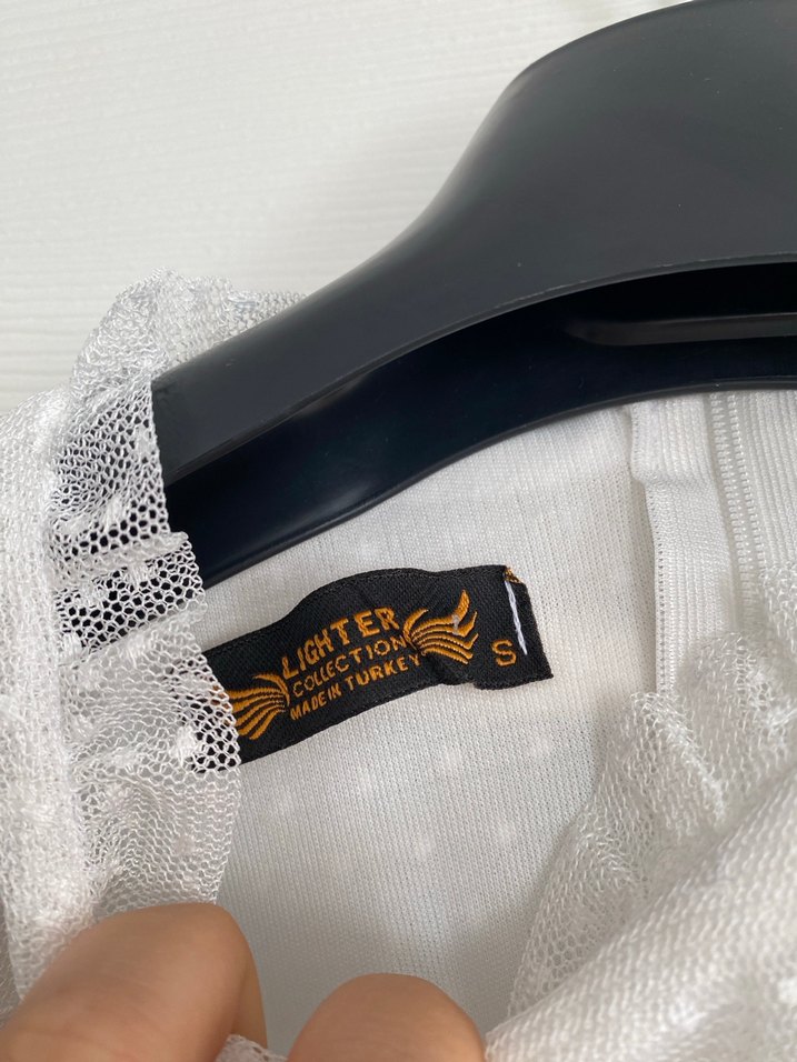 Uzun Beyaz Fırfırlı Bohem Elbise - Görsel 2