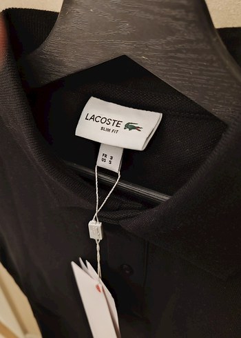 s Beden siyah Renk LACOSTE SİYAH RENK POLO TİŞÖRT