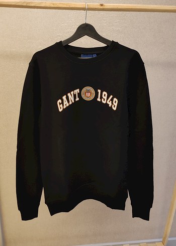GANT Siyah Baskılı Erkek Sweatshirt