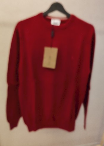 l Beden bordo Renk Bordo Erkek Triko Bisiklet Yaka Sweatshirt