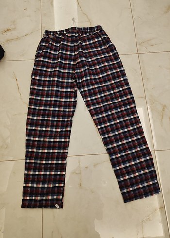 Çok Renkli Pamuklu Rahat Kesim Pantolon - Görsel 9