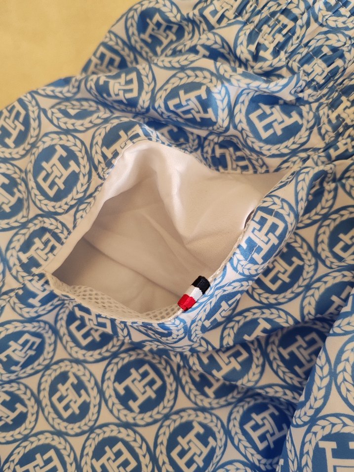 Mavi Bağcıklı Erkek Deniz Şortu - Görsel 5