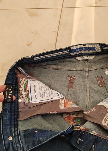 Erkek Koyu Mavi Kemerli Regular Fit Kot Pantolon - Görsel 4