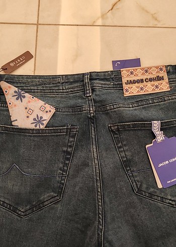 Erkek Koyu Mavi Kemerli Regular Fit Kot Pantolon - Görsel 6