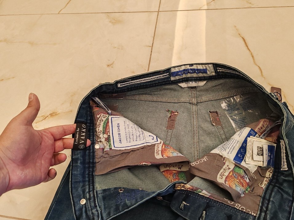 Erkek Koyu Mavi Kemerli Regular Fit Kot Pantolon - Görsel 4