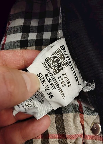 ORJ BURBERRY ERKEK KOT PANTOLON - Görsel 5
