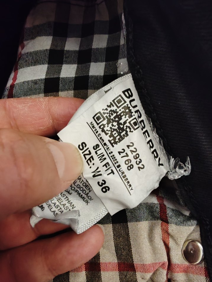ORJ BURBERRY ERKEK KOT PANTOLON - Görsel 5