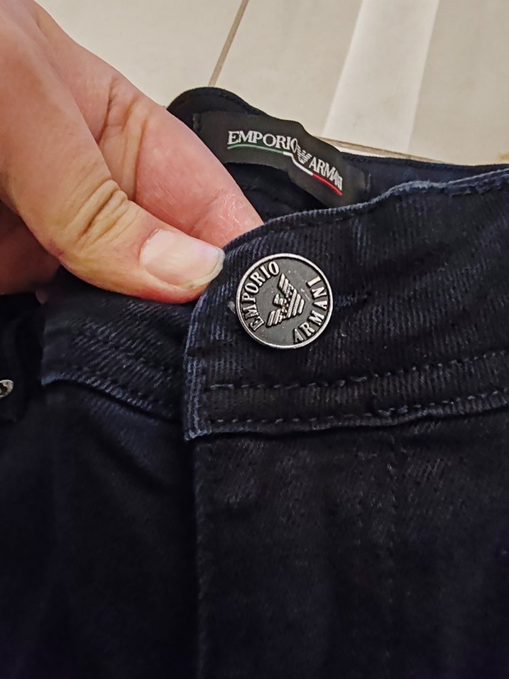 ORJ EMPORİO ARMANİ ERKEK KOT PANTOLON - Görsel 3