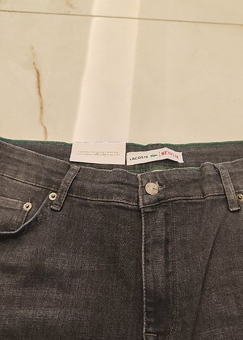 Gri Regular Fit Kemerli Erkek Denim Pantolon - Görsel 2