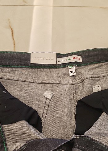 Gri Regular Fit Kemerli Erkek Denim Pantolon - Görsel 5