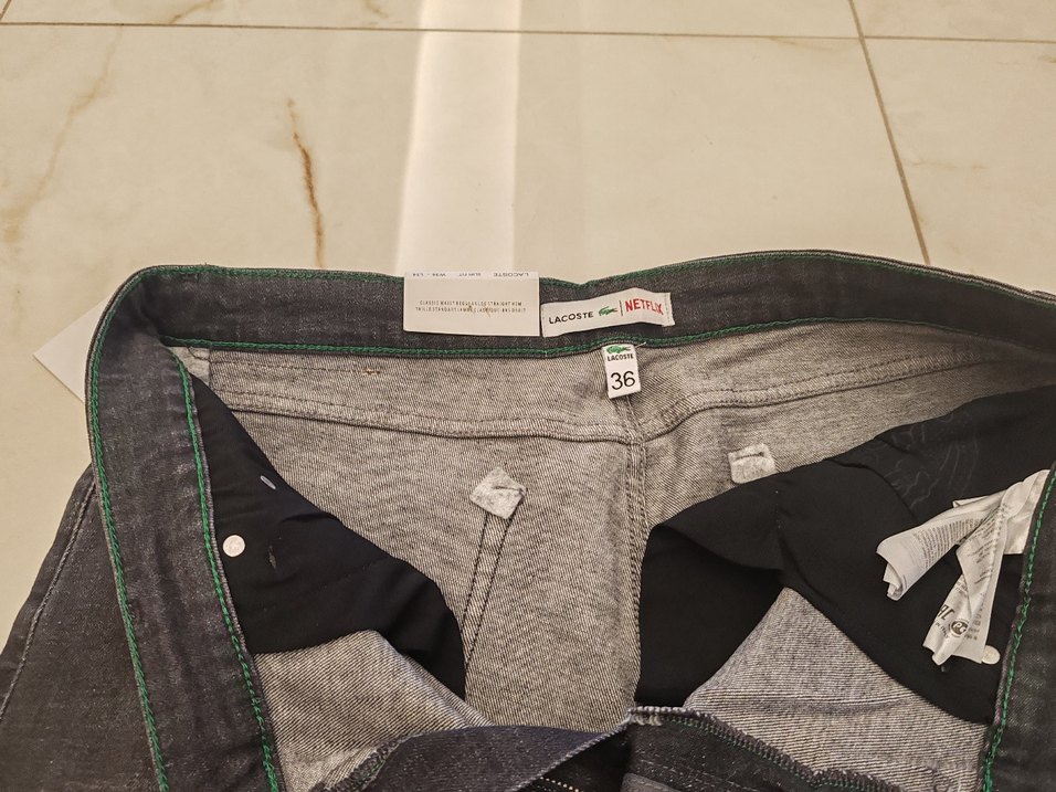 Gri Regular Fit Kemerli Erkek Denim Pantolon - Görsel 5