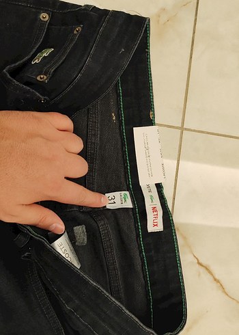 ORJ ESKİ SEZON LACOSTE KOT PANTOLON - Görsel 5