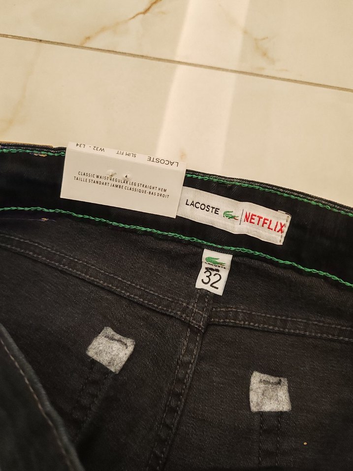 ORJ ESKİ SEZON LACOSTE KOT PANTOLON - Görsel 5