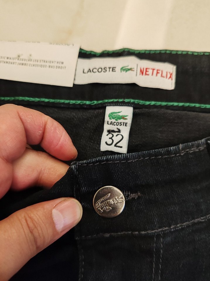 ORJ ESKİ SEZON LACOSTE KOT PANTOLON - Görsel 3